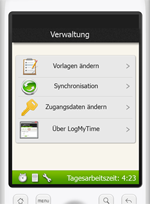 Zeiterfassung f�r Handy