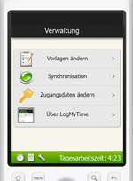 Zeiterfassung für Handy