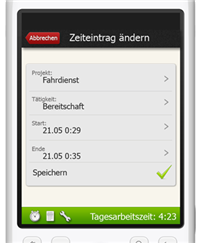 Mobile Zeiterfassung