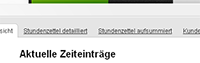 Stundenzettel f�r die Firma