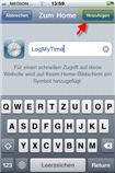 iPhone Zeiterfassung - Hinzufügen zum Homescreen 3